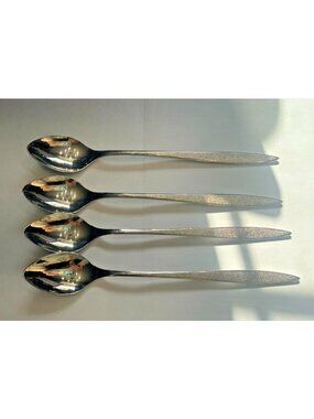4 Sears Roebuck Tradition Capri  Ice Iced teaspoons Spoon